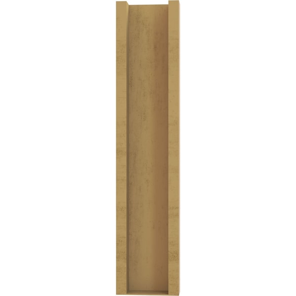 Ekena Millwork 6-in W x 16-in D x 28-in H Funston Trad Rough Cedar Woodgrain TimberThane Outlooker, Primed Tan - OUTUR060X16X28FST04RCPR