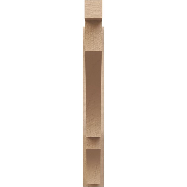 Ekena Millwork 5 1/2-in W x 36-in D x 42-in H Balboa Block Rough Cedar Woodgrain TimberThane Outlooker, Primed Tan - OUTUR055X36X42BOA44RCPR
