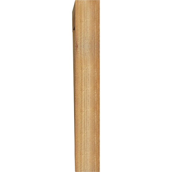 Ekena Millwork Traditional Slat Rough Sawn Bracket, Western Red Cedar, 4"W x 24"D x 28"H - BKT04X24X28TRA06RWR