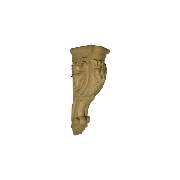 Osborne Wood Products 26 1/4 x7 5/8 x 8 3/4 Large Acorn Corbel in Rubberwood (pai - 891858RW