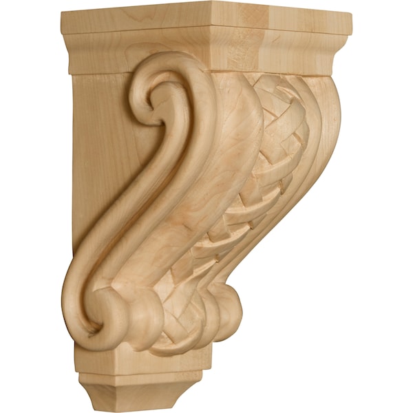 Osborne Wood Products 10 x 4 1/2 x 5 Palermo Basket Weave Corbel in Black Walnut - 8400W