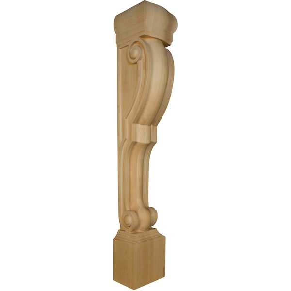 Osborne Wood Products 41 x 7 x 7 1/2 Extended Roman Island Height Corbel in Red Oak - 1505O