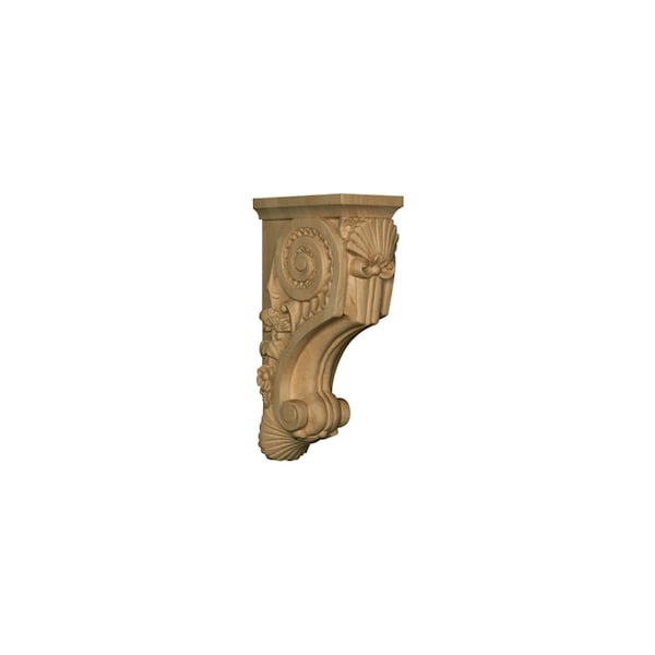 Osborne Wood Products 14 x 3 3/4 x 8 1/4 Large Carved Corbel in Rubberwood (paint - 892002RW