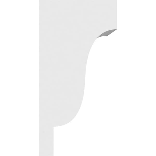 Ekena Millwork Standard Newport Architectural Grade PVC Corbel, 5"W x 4"D x 8"H - CORP05X04X08NEW