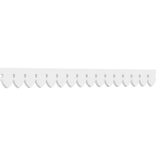 Ekena Millwork Martin Architectural Grade PVC Running Trim, 4"H x 5/8"P x 48"L - RUNP04X0625X48MRT