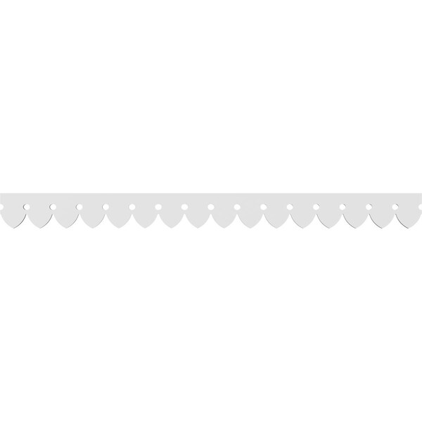 Ekena Millwork Martin Architectural Grade PVC Running Trim, 4"H x 5/8"P x 48"L - RUNP04X0625X48MRT