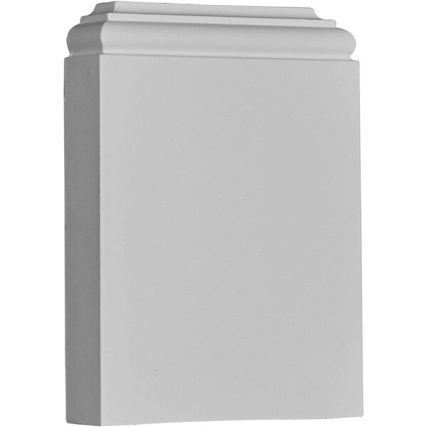 Ekena Millwork 7 3/8"W x 10 1/4"H x 1 7/8"P Traditional Plinth Block - PB07X10X01TR