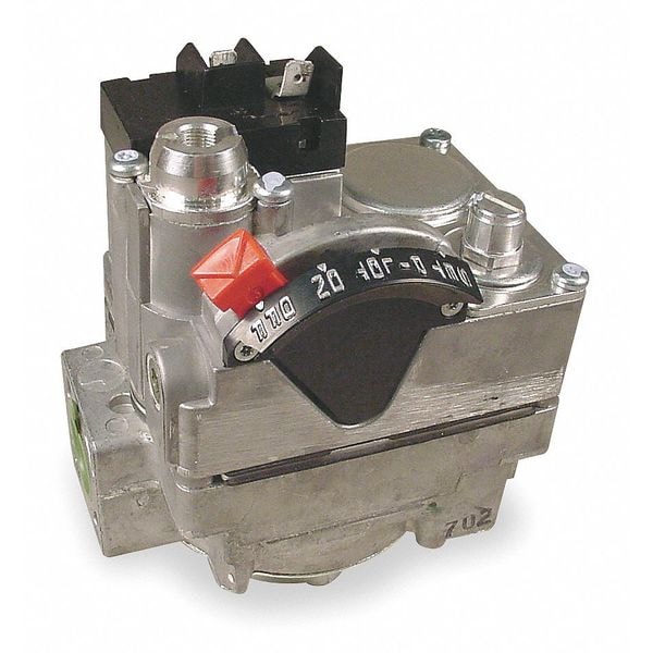 Robertshaw Gas Valve, NG/LP, Standing Pilot, 24 V, 3.5 in wc, Fast Opening, 0.5 A, -40 to 175 Degrees F - 720-402