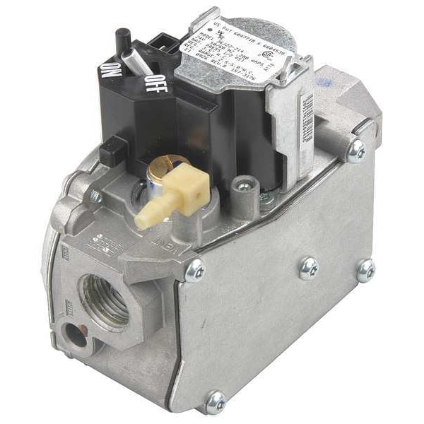White-Rodgers Gas Valve, NG/LP, Hot Surface, 24 V, Slow Opening, -40 Degrees  to 175 Degrees F, 1/2 in Inlet Size - 36J24-214