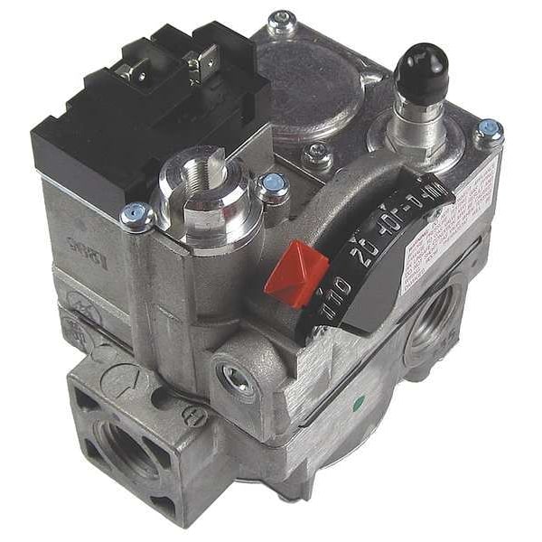 Robertshaw Gas Valve, NG/LP, Standing Pilot, 24 V, 3.5 to 14.0 in wc, Combination, 0.5 A, -40 to 175 Degrees F - 720-472