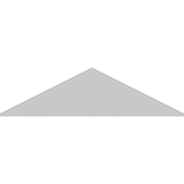 Ekena Millwork Peaked Cap Sunburst Architectural Grade PVC Pediment, 58"W x 15-1/2"H x 2"P (Pitch 6/12) - PEDPS058X155PKC01