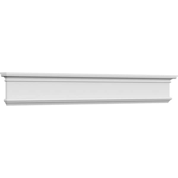 Ekena Millwork 57" Bottom Width x 61 3/8" Top Width x 8 5/8"H x 3/8"P Bedford Crosshead - CRH09X57BE