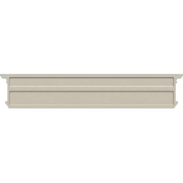 Ekena Millwork 57" Bottom Width x 61 3/8" Top Width x 8 5/8"H x 3/8"P Bedford Crosshead - CRH09X57BE