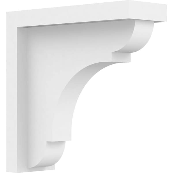 Ekena Millwork Standard Bryant Architectural Grade PVC Bracket, 2"W x 6"D x 6"H - BKTP02X06X06BRY
