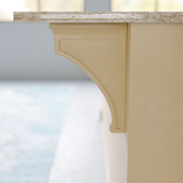 Ekena Millwork 2 1/2"W x 8"D x 12"H Extra Large Gomez Wood Bracket, Maple - BKTW02X08X12GOMA