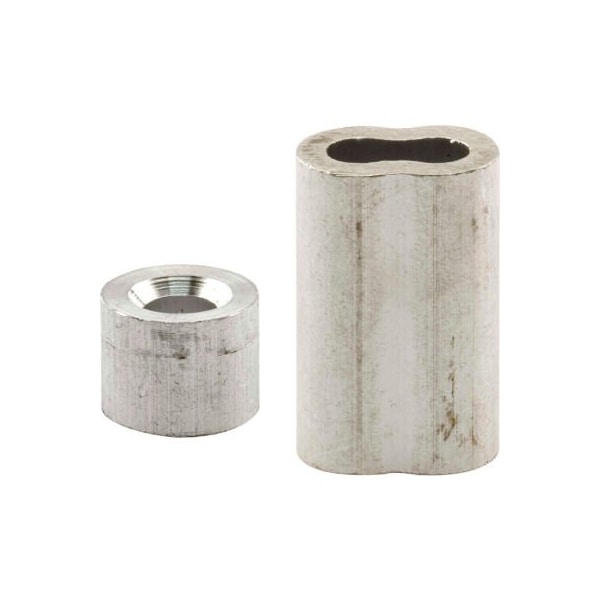 Prime-Line Gorras y Topes, 1/4 de pulgada, Aluminio, Paquete de 2 - GD 12154