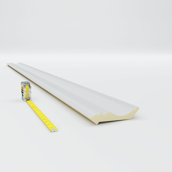 Ekena Millwork 3 1/8"H x 3 1/8"P x 5"F x 94 1/2"L Ashford Smooth Crown Moulding - MLD03X03X06AS