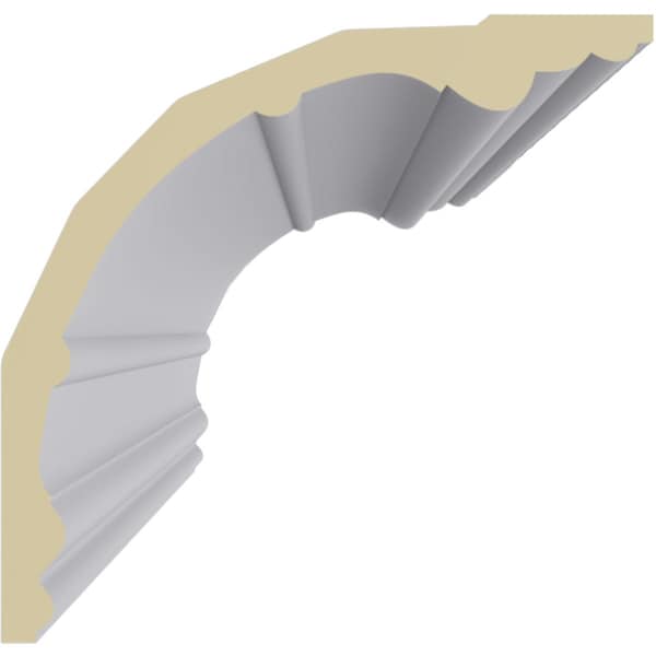 Ekena Millwork 6 3/4"H x 7"P x 9 3/4"F x 94 1/2"L Foster Traditional Crown Moulding - MLD06X07X09FO