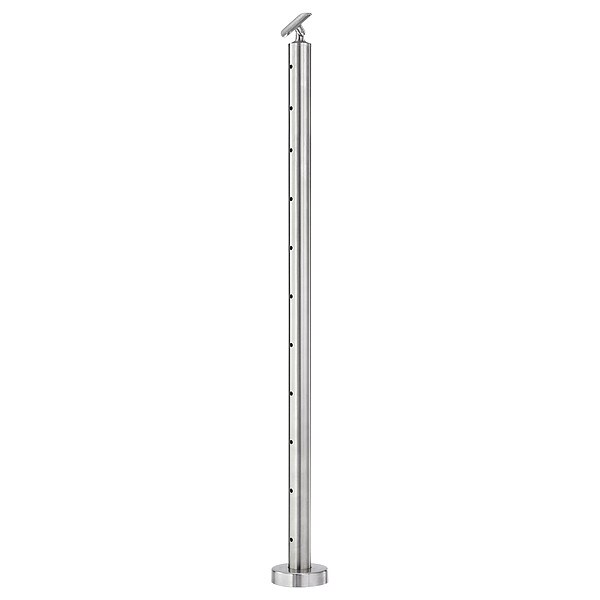 Lavi Industries Cable Rail End, SS, 42" H, 1-43/64" L - 49-C424/42/F/B/E/AS