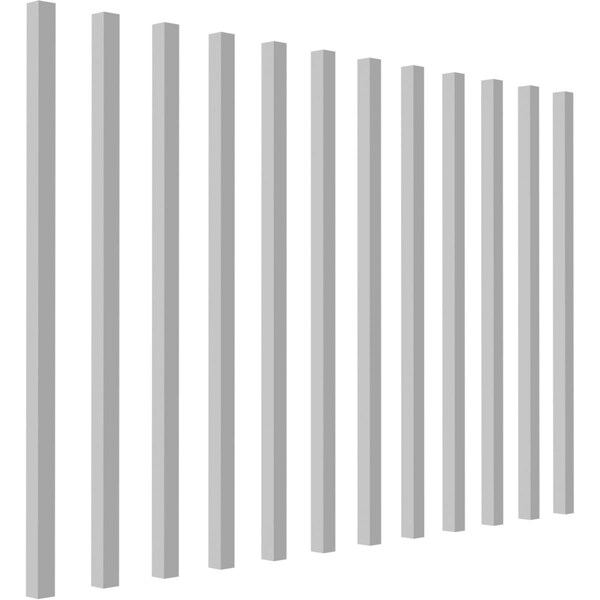 Ekena Millwork 1 1/4"W x 1 1/4"D x 36"H Providence Square Baluster, PK 12 - BAL01X01X36SEC-12