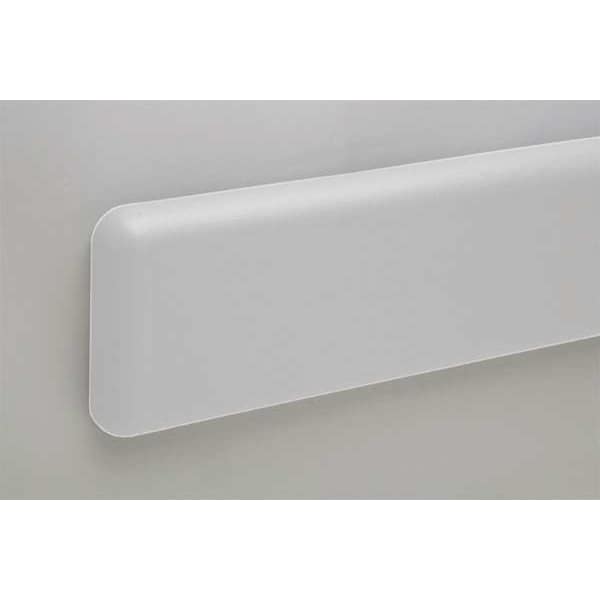 Pawling Wall Protection Guard, 144inL, Silver-Gray - WG-6CP-12-210