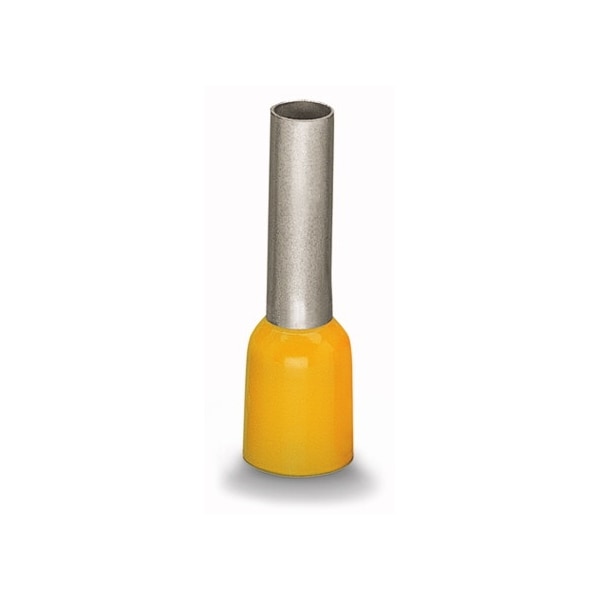 Wago 6.0MM FERRULE, 10 AWG, Cobre estañado aislado amarillo, Paquete de 1000 - 494019