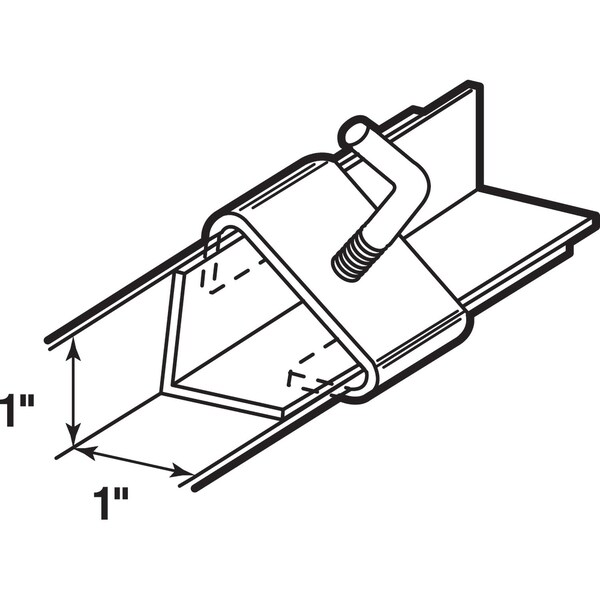Prime-Line Prime-Line Silver Steel Handrail Bed Frame Clamp 1 inch Ga. 1 in. L 20 lb - 241947