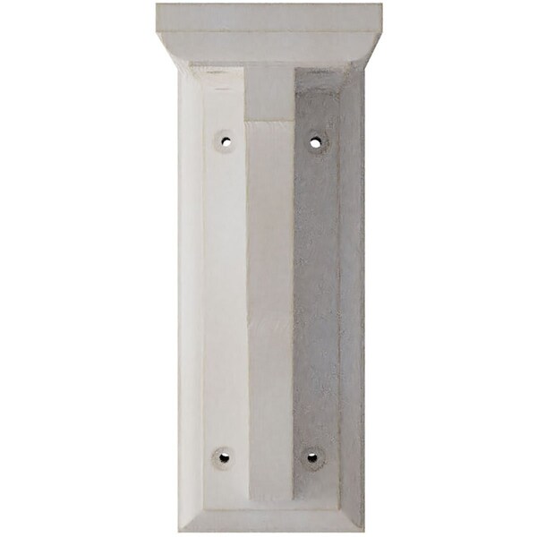 Ekena Millwork 3"W x 5"D x 7"H Hamilton Traditional Wood Vintage Decor Bracket, Chalk Dust White - BKTWD03X05X07HAWH