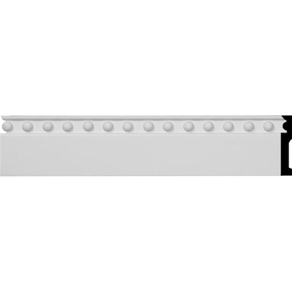 Ekena Millwork Baseboard Moulding, Polyurethane, 96 in L, 3-7/8 in H - BBD03X00AS
