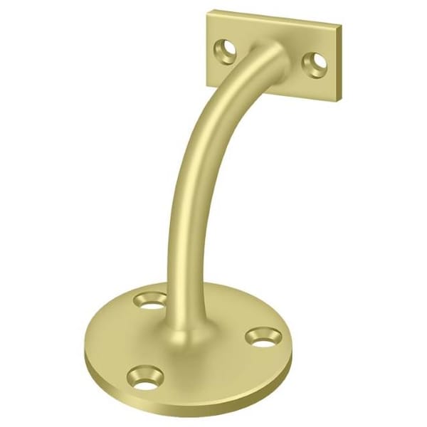 Deltana Hand Rail Brackets, 3 3/16" Projection Light Duty Bright Brass - HRC175U3