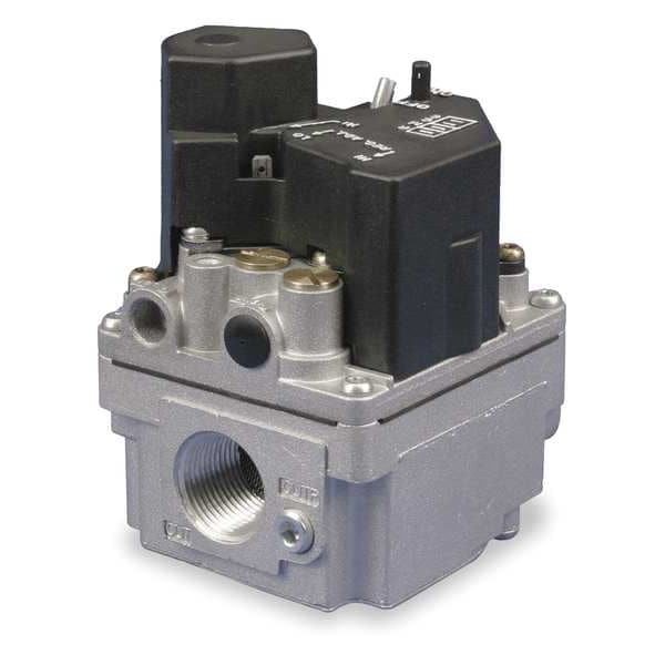 White-Rodgers Gas Valve, NG/LP, 2-Stage Intermittent or Hot Surface Ignition, 24 V, 1.5 to 3.5 in wc, 0.54 A - 36H64-463