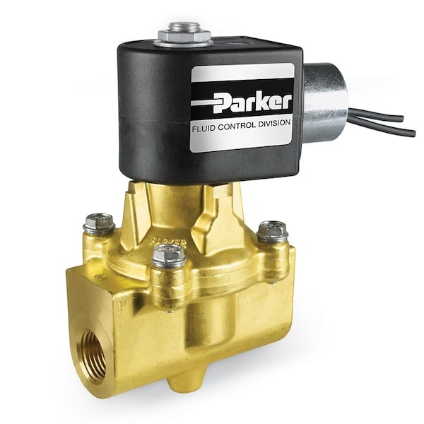Parker Parker 2-Way Normally Closed, General Purpose Solenoid Valves, Air, Liquids and Gases, Pilot, 2-Way - 12F22C2148AAFPH05