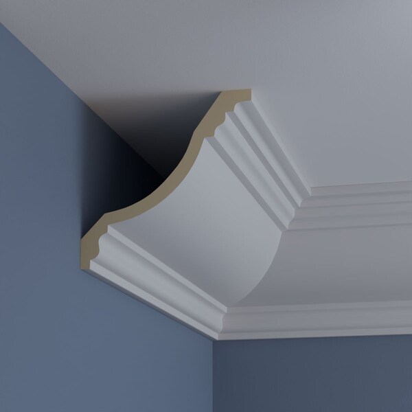 Ekena Millwork 9 7/8"H x 9 7/8"P x 14"F x 94 1/2"L Claremont Crown Moulding - MLD10X10X14CL