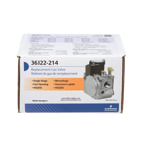 White-Rodgers 36J22-214 24V 1/2" X 1/2" - 36J22-214