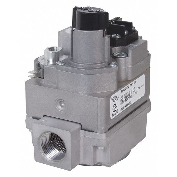 White-Rodgers Gas Valve, NG/LP, Standing Pilot, 24 V, 2.5 to 5.0 in wc, Fast Opening, 0.41 A, 3/4 in Inlet Size - 36C03-400