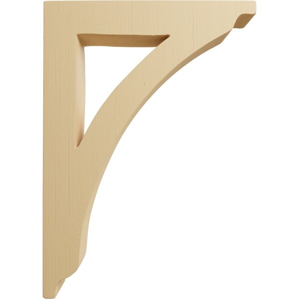 Ekena Millwork 1 3/4"W x 7 1/2"D x 10 1/2"H Medium Thorton Wood Bracket, Alder - BKTW01X07X10THAL