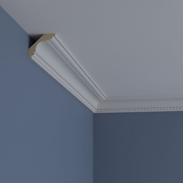 Ekena Millwork 2"H x 2 1/4"P x 3 1/8"F x 94 1/2"L Leandros Rope Crown Moulding - MLD02X02X06LN