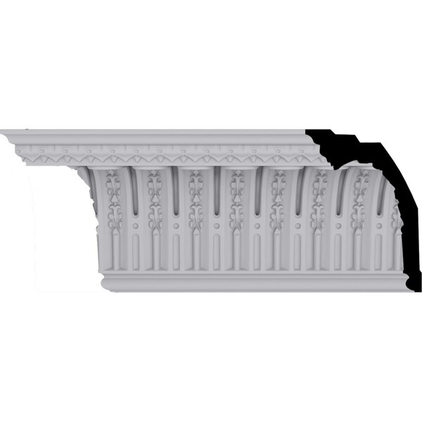 Ekena Millwork 11 3/8"H x 8 1/8"P x 13 7/8"F x 94 1/2"L, (3" Repeat) Springtime Crown Moulding - MLD11X08X13SP