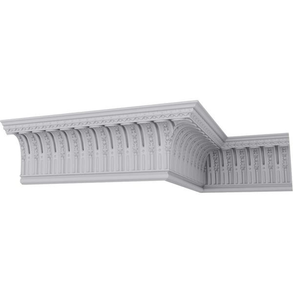 Ekena Millwork 11 3/8"H x 8 1/8"P x 13 7/8"F x 94 1/2"L, (3" Repeat) Springtime Crown Moulding - MLD11X08X13SP