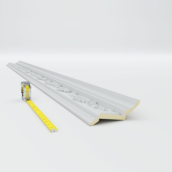 Ekena Millwork 6 1/4"H x 3 3/8"P x 7"F x 94 1/2"L, (16" Repeat), Shell Crown Moulding - MLD06X03X07SH