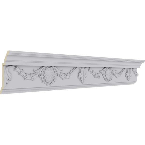 Ekena Millwork 6 1/4"H x 3 3/8"P x 7"F x 94 1/2"L, (16" Repeat), Shell Crown Moulding - MLD06X03X07SH