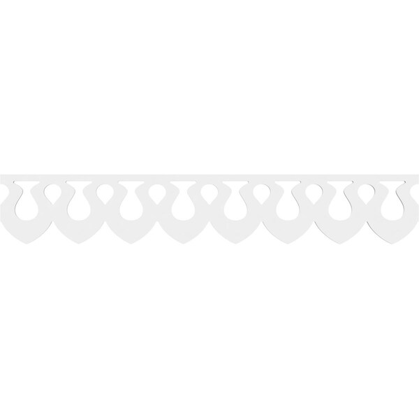 Ekena Millwork Somerset Architectural Grade PVC Running Trim, 8"H x 5/8"P x 48"L - RUNP08X0625X48SMR