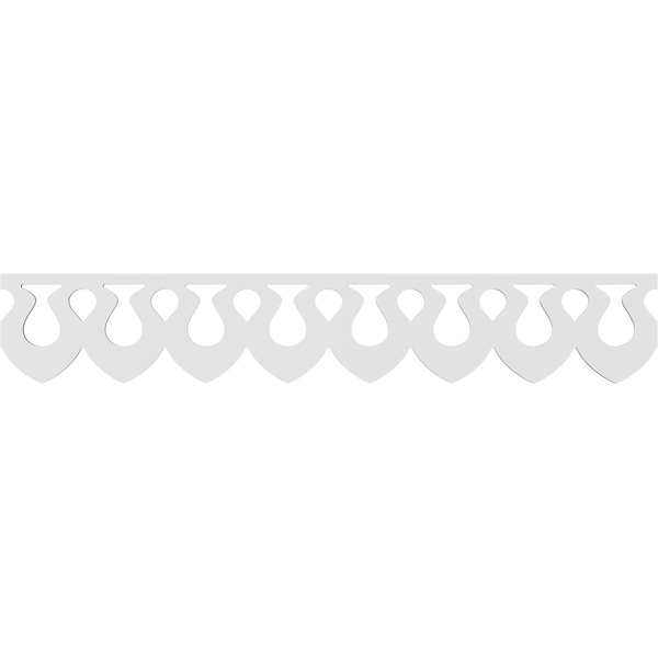 Ekena Millwork Somerset Architectural Grade PVC Running Trim, 8"H x 5/8"P x 48"L - RUNP08X0625X48SMR