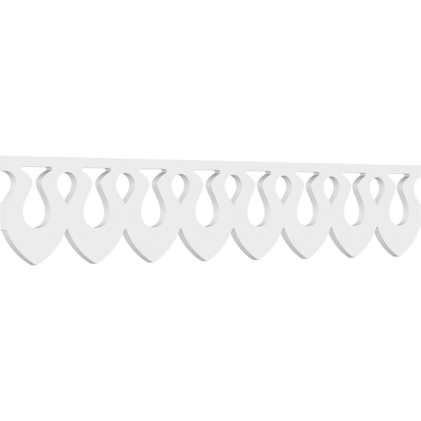 Ekena Millwork Somerset Architectural Grade PVC Running Trim, 8"H x 5/8"P x 48"L - RUNP08X0625X48SMR