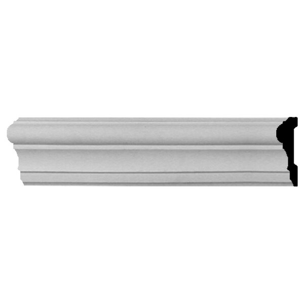Ekena Millwork Chair Rail, High Density Urethane, 96 in L, 4-1/4 in H - CHA04X01CL