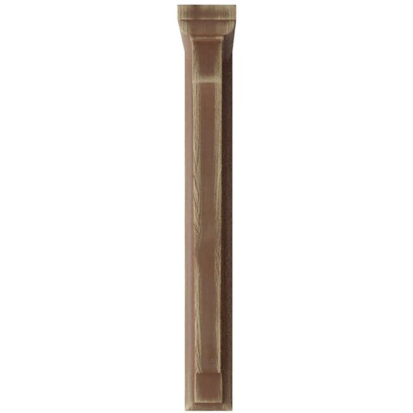Ekena Millwork 1 1/2"W x 9"D x 11"H Hamilton Traditional Wood Vintage Decor Bracket, Weathered Brown - BKTWD01X09X11HABR