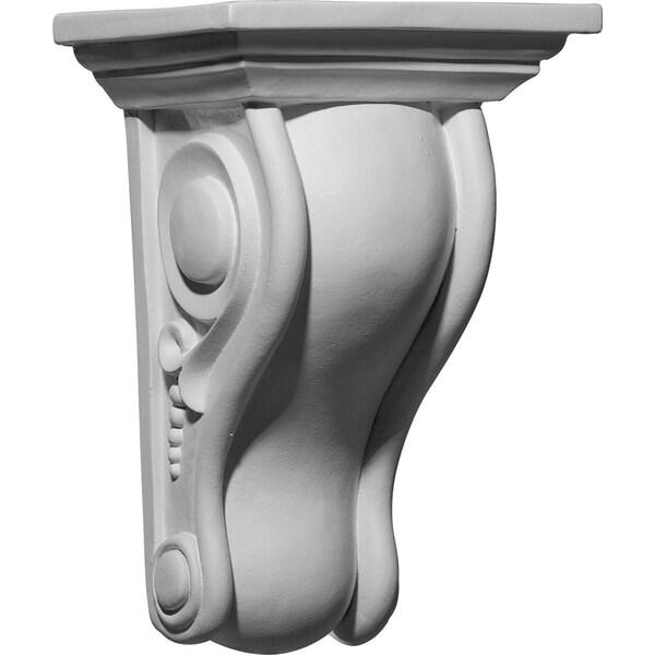 Ekena Millwork 6 5/8"W x 5 1/4"D x 10"H Holmdel Smooth Scroll Corbel - COR06X05X10HO
