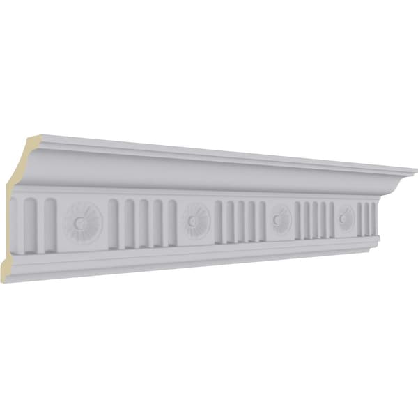 Ekena Millwork 4"H x 2 7/8"P x 5"F x 94 1/2"L, (4 3/4" Repeat), Edwards Crown Moulding - MLD04X02X05ED