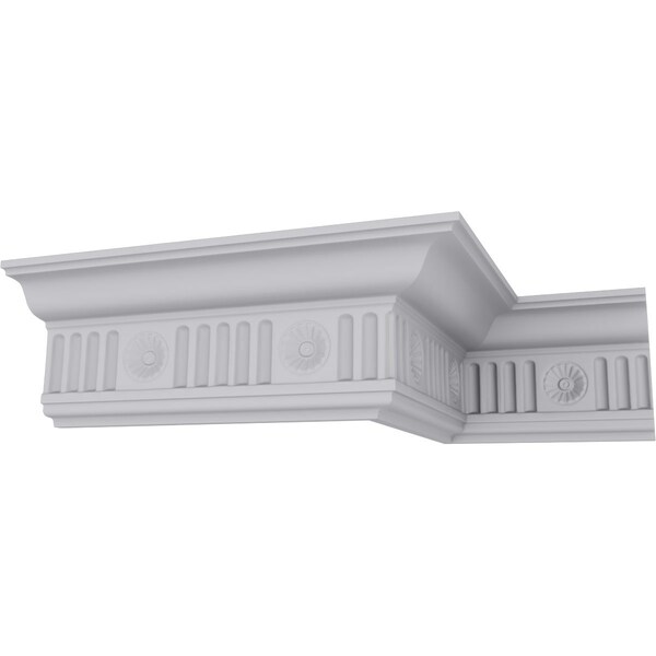 Ekena Millwork 4"H x 2 7/8"P x 5"F x 94 1/2"L, (4 3/4" Repeat), Edwards Crown Moulding - MLD04X02X05ED