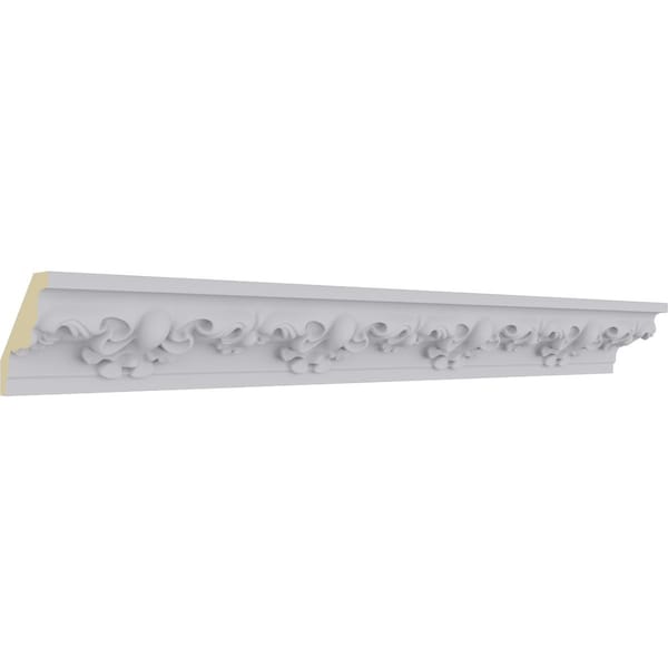 Ekena Millwork 2"H x 2"P x 2 7/8"F x 94 1/2"L, (4 1/4" Repeat) Hampshire Crown Moulding - MLD02X02X03HA